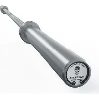 ATLETICA Gamma Langhantel | Powerlifter Titan | Forciere Deine Leistung im Powerlifting | 20kg | IPF- & IWF-Markierungen | Farbe - Chrome