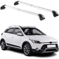 Aurilis Dachträger für Hyundai i20 Active GB 2015-2020 5 tür 100kg Alu Silber 2x ABE