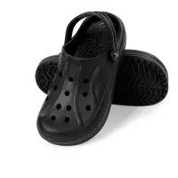 HEYO Clogs Damen Herren Gartenschuhe Sandalen Pantoletten Hausschuhe Gartenclogs Schwarz 39