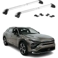 Aurilis Dachträger Grundträger für Citroen C5X 2022-2025 Aluminium Silber 2 tlg ABE