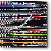 ARTTOR Wanduhr - Quadrat - Glasuhr - Abstraktion modern - 30x30cm - Schleichendes Uhrwerk - Lautlos - zum Aufhängen bereit - Dekoration Modern - Wanddekoration aus Glas - C3AC30x30-3511