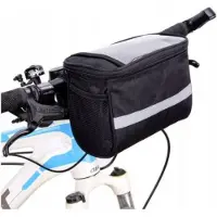 Emeco Fahrrad Tasche Lenkertasche Fahrradtasche mit Fenster Für Karte Handy Navi Route