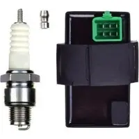 Untimero Racing CDI ZÜNDBOX UNGEDROSSELT ZÜNDKERZE Set für LONGJIA LJ50QT-4 SM 50 2T