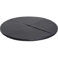 HOMCOM Tanzstangenmatte, Ø 150cm Stangentanz Schutzmatte, 5 cm dick faltbar