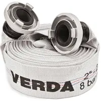Verda Schlauch 2" mit C Storz Flachschlauch Bauschlauch Feuerwehrschlauch 20m WP20C