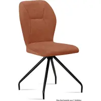58 aufm Kessel Esszimmerstuhl (2er-Set) Dinnie 51x92x60 Schwarz/Cognac