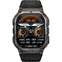 Kospet Tank M3 Smartwatch 49 mm mit Bluetooth Anrufen AMOLED Display IP69K wasserdicht 170 Sportmodi Militärstandard Fitnessuhr für Android iOS