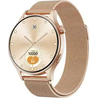 Fitpolo Smartwatch Damen Herren 1.32 Inch AMOLED Display Fitness Tracker Herzfrequenz SpO2 Schlafmonitor Pedometer 110 Sportmodi 3ATM iOS Android
