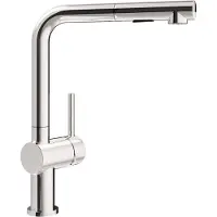 CECIPA MAX CECIPA Küchenarmatur Ausziehbar, Küchenhahn mit Dusche, Hochdruck Mischbatterie 2 Strahlarten, Edelstahl 360° drehbar für Ein- & Doppelspüle