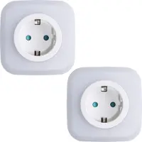 SEBSON 2x LED Nachtlicht Steckerleuchte Dämmerungssensor mit USB-C