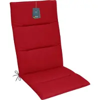 DiscountDeal24 LILENO HOME Gartenstuhl Auflagen als [1er Set - Hochlehner] in Bordeaux + Keder Grau NE - bequeme Liegen als Sitzauflagen für Gartenmöbel - Stuhlkissen für Gartenstühle und Klappstühle MAD