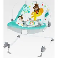 Markenlos Babywippe Wild Vibes für Neugeborene bis Kleinkinder mit Vibrationen, Unisex, ab Geburt