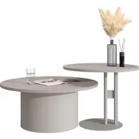 Mirjan 24 Couchtisch Monar, Wohnzimmer Kaffeetisch, Basis aus Stahl (Farbe: Cashmere / Cashmere)