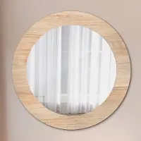 Coloray Spiegel - Mirror zum Wandspiegel Schlafzimmer – Schminkspiegel- Floral Muster- Ø60cm