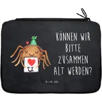 Mr. & Mrs. Panda Schreibmappe Spinne Agathe Brief - Kreidetafel - Geschenk, Etui, Schlampermäppchen, Federpenal, Federmappe, Verliebt, Liebespaar, Ich Liebe Dich