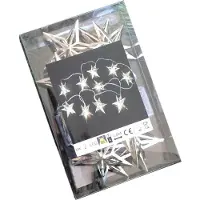 Gift Company Gift-Company Lichterkette LED batteriebetrieben Stern silberfarben L ca. 1,6 m