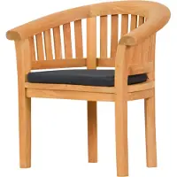 Kai Wiechmann Sesselauflage Sitzauflage Havana grau 57 x 43 cm als hochwertiges Polster für Bananensessel waschbares & UV-stabiles Kissen für Gartensessel