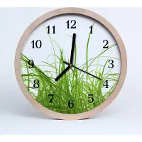 Tulup Holzuhr 30fi cm wanduhr - Gras