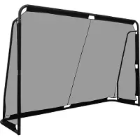 Northix Fußballtor, Metallrahmen & PE-Netz, 300 x 200 cm, Schwarz