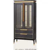 AEA Vitrinen Glas Bar Schrank Haus Schränke Wand Regal Holz Vitrine Möbel Wohnzimmer
