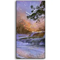 Coloray Wandbild Leinwand Bilder Wanduhr Geräuschlos 30x60 Ölgemälde Kunst Natur - weiße Hände