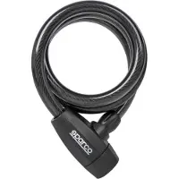Sparco eMobility Kabelschloss SE801BK 12mm 1200mm Zink Messing Stahl PVC