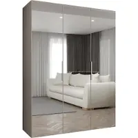 MEBLE KRYSPOL , Kleiderschrank, Schrank 150 cmx202x52, Kaschmir, Kaschmir