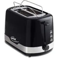Elta Toaster Cool Touch 7 Bräunungsstufen auftauen aufwärmen Blackline