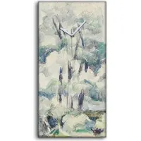 Coloray Küche Wohnzimmer Wand Leinwand Uhr Geräuschlos 30x60 Seineufer in Médan - weiße Hände
