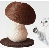Markenlos Kratzbaum Pilz Design | Sisal-Kratzer für Katzen | Möbelschutz, interaktives Spielzeug für Wohnung Wohnzimmer Schlafzimmer Spielbereich Verhalten