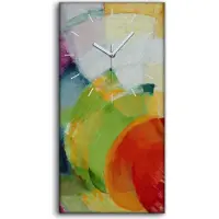 Coloray Wanduhr Bürouhr Leinwand Bild Quarz 30x60 Frantisek Kupka Scheiben aus Newton - weiße Hände