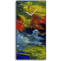 Coloray Dekor Leinwand Uhr Wandbilder Geräuschlos 30x60 Malerei Abstrakte Kunst - weiße Hände