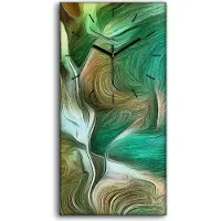 Coloray Wandbild Leinwand Bilder Wanduhr Geräuschlos 30x60 Malerei Abstrakte Kunst - schwarze Hände