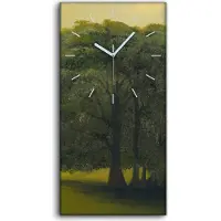 Coloray Dekor Leinwand Uhr Wandbilder Geräuschlos 30x60 Bäume Himmel Feld malen - weiße Hände