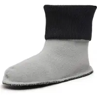 Ladeheid Kinder Gummistiefel Stiefelsocken Innenschuh Wärmende Socken für Regenstiefel LA-CA-10 LA-CA-11(Schwarz, 30/31)