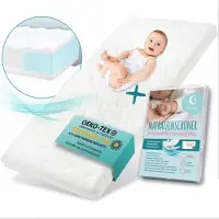 Sun Garden Babymatratze 60x120 cm | 70x140 cm mit Trittkante Baby Matratze für Babybett, Bezug bis 60°C Grad waschbar