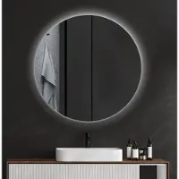 Coloray - Rundspiegel LED Spiegel Badezimmerspiegel mit Beleuchtung Lichtspiegel - Rund Ø60 cm - (Farbtemperatur: Neutralweiß 4000K)