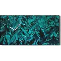 Coloray Wandbild Leinwand Bilder Wanduhr Geräuschlos 60x30 Malerei Abstrakte Kunst - weiße Hände