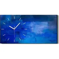 Coloray Küche Wohnzimmer Wand Leinwand Uhr 60x30 Wand Kunst Abstrakte Malerei blau - weiße Hände