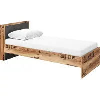 Furniture24 Bett Fargo FG13 mit Lattenrost und Taschenfederkernmatratze 90 x 200 cm