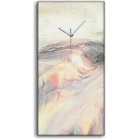 Coloray Wandbild Leinwand Bilder Wanduhr Kunstdruck 30x60 Rauch mit Lichteffekt Abstrakt - weiße Hände