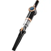 TurboTronic Akku-Handstaubsauger - TT-CT20 - kabellos, 15 kPa Saugkraft, extrem saugstark, mit Ladestation, beutellos, für Auto, Haushalt & Tierhaare schwarz/gold