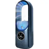 Lixada USB-Plug-in-Ventilator ohne Flügel, tragbarer Ventilator für Klimaanlagen mit 6 Geschwindigkeitsstufen, Timing-Spray-Kühlventilatoren für Zuhause
