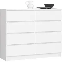 Akord Furniture Factory OP0LK-1BIA005, Weiß, 8 Schublade(n), Matt, 16 mm, 51 cm, 400 mm