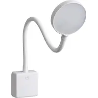 SEBSON LED Steckdosenlampe dimmbar weiß, Steckerlampe 4W flexibel Leselampe Leuchte
