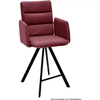58 aufm Kessel Thekenstuhl (4er-Set) Delicia 52x109x60 Schwarz/Marsala