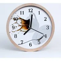 Tulup Holzuhr 20fi cm wanduhr - Kaffeetasse Küche