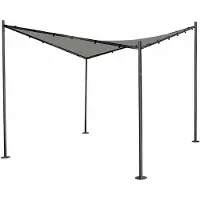 Gartentrends Pavillon >Berlino< in grau, hellgrau - 300x270x300 (BxHxT)