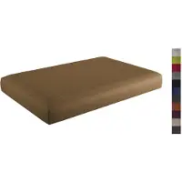 Sunnypillow Palettenkissen mit abnehmbarem Bezug Sitzkissen 120x80x15cm Braun
