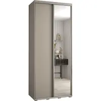 MEBLE KRYSPOL Kryspol Dakota 3 Schrank, zwei Türen - 235,2x120x45cm - Kaschmir Silber